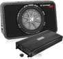Kicker and Powerbass Compact 900W Max Truck Subwoofer Package Image 1