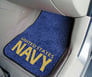 Fanmat Navy Carpeted Car Mats-Pair Image 1