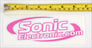 Sonic Electronix Logo Sticker (Pink/Medium) Image 2