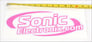 Sonic Electronix Logo Sticker (Pink/Large) Image 2