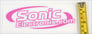 Sonic Electronix Logo Sticker (Pink/Medium) Image 3