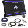 Autotek MMA4000.1D + Complete 4 AWG Amp Kit Image 1
