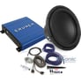 NVX 12" Subwoofer + Crunch Amplifier Bundle Image 1