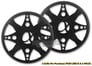 Alphasonik PGR12RB Black 12" Subwoofer Grills PAIR Image 1
