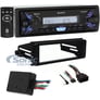 Sony Bluetooth Digital Media Receiver with Thumb Controls for 1998 - 2013 Harley Davidson FL Models with Fairing Image 1