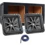 (2) Kicker 44L7S122 with Dual Sealed Enclosure Image 1
