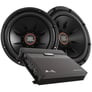 (2) 1100W JBL S2-1224 12" Subwoofers + ZA2-1000.1D 1000W RMS Amplifier Image 1
