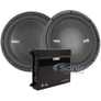 (2) Polk Audio MM 10" MM 1042 DVC + MB Quart  ZA21000.1D 1000W RMS Amplifier Image 1
