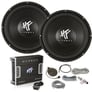 (2) HFX12D4 Subwoofers + HFi1000.1D Monoblock Amplifier and Amp Kit Image 1