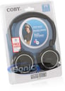 Coby CV185 (CV-185) Deep Bass Stereo Headphones - Black Image 6