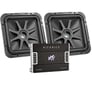 (2) Kicker Solo-Baric L7S124 (44L7S124) + 1500RMS Hifonics HFi1500D Image 1