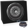 Kicker 12" CompVT Subwoofer + Sealed Enclosure + Speaker Wire Image 1