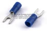 Spade Terminal 100 Pack 16-14 Gauge Blue Width #8 Image 1