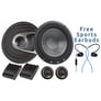 Polk Audio MM6502 6.5" Component Speakers + FREE Earbuds Image 1