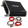 Kicker 43DXA5001 D-Series 500w RMS Mono Class D Car Amplifier+Amp Kit DXA500.1 Image 1