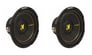 (2) KICKER 44CWCD124 CompC 12" 1200 Watt Dual 4-Ohm Car Subwoofers Subs Image 1