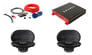 (4) Hifonics ZS693 6x9" 1600W Car Audio Speakers + 4-Channel Amplifier + Amp Kit Image 1