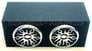 (2) Audiobahn AW831T 8" + (2) Chrome Grills + (1) Dual 8" MDF Sub Enclosure Image 1