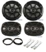 2003-2007 Honda Accord Front+Rear Kicker Factory Speaker Replacement Kit Image 1