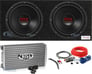 (2) Boss CH12DVC Subwoofers + Sealed Box Enclosure + Amplifier and Amp Kit Image 1
