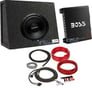 Rockford Fosgate R1S4-10 10" 300W Subwoofer + Sealed Box + Mono Amp + Amp Kit Image 1