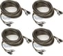 Rockford Fosgate RFI-20 20' Ft 2 Ch RCA Car Audio Signal Cables RFI20 (4 Pack) Image 1
