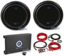 (2) PLANET AUDIO AC10D 10" 3000W Subwoofers+AC2000.2 2 Channel Amplifier+Amp Kit Image 1