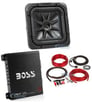Kicker 44L7S8-4 8" 450 Watt Solobaric L7S Car Subwoofer+Mono Amplifier+Amp Kit Image 1