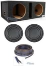 (2) Polk Audio DB1042DVC 10&rdquo; 2100w Car Audio Subwoofers+Vented Sub Box Enclosure Image 1