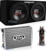 MTX TNE212D 12" 1200W Dual Loaded Subwoofer Box + 1500W Amplifier + Capacitor Image 1