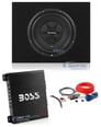 Rockford Fosgate 12" 500W Subwoofer + Shallow Enclosure + Amplifier & Amp Kit Image 1