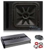 Kicker L7S152 15" Solobaric L7S Car Subwoofer+Vented Box+Mono Amplifier+Amp Kit Image 1