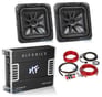 2 Kicker L7S84 8" 1800w Solobaric L7S Subwoofers+Mono Amplifier+Amp Kit Image 1