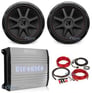 (2) Kicker 43CVR152 COMPVR 15" 2000 Watt Car Subwoofers+Mono Amplifier+Amp Kit Image 1