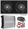 2 Kicker 43CWR122 COMPR12 2000W 12" Subwoofers+Sealed Box+Mono Amplifier+Amp Kit Image 1