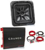 Kicker 44L7S8-2 8" 450 Watt Solobaric L7S Car Subwoofer+Mono Amplifier+Amp Kit Image 1