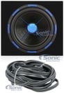 Power Acoustik Mofo-152X 15" 3000 Watt Car Subwoofer + Sealed Sub Enclosure Box Image 1