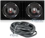 (2) Boss Audio P126DVC Subwoofers + Vented Sub Enclosure Image 1