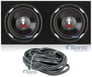 Pair Boss P126DVC 12" 4600 Watt DVC Car Subwoofers + Sealed Sub Box Enclosure Image 1