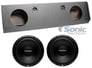 2) ROCKFORD FOSGATE R1S410 10" 300W Car Subwoofers+ GMC/Chevy Underseat Box Image 1