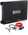 BOSS R4004 1600W 4-Channel Car Audio Power Amplifier w/Remote+8 Gauge Amp Kit Image 1