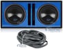 (2) Alpine Type-S SWS-12D2 3000w Car Subwoofers+Vented Sub Box Enclosure Image 1
