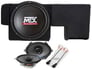 Powered 10" Subwoofer+Box+Front+Rear Speakers For 2009-2015 Ford F-150 Super Cab Image 1