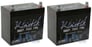 (2) New Kinetik HC1400R-BLU Car Power Cell/Batteries High Current KHC1400 Image 1