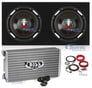2 BOSS P106DVC 10" 4200W Car Subwoofers + Sealed Box+ 2-Ch Amp + 8 Gauge Amp Kit Image 1