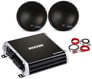 (2) MTX 3510-04 10" 1000 Watt Car Audio Subwoofers+Kicker Mono Amplifier+Amp Kit Image 1