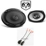 Kenwood 6x9" Front Factory Speaker Replacement Kit For 2001-06 Dodge Stratus Image 1