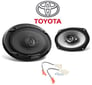 Kenwood 6.5" Rear Factory Speaker Replacement Kit For 2003-2008 Toyota Corolla Image 1