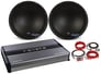 (2) MTX 3512-04 12" 1000w SVC 4-ohm Car Audio Subwoofers+Mono Amplifier+Amp Kit Image 1