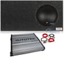 MTX 5512-22 12" 800w Subwoofer+Vented Sub Box Enclosure+Mono Amplifier+Amp Kit Image 1